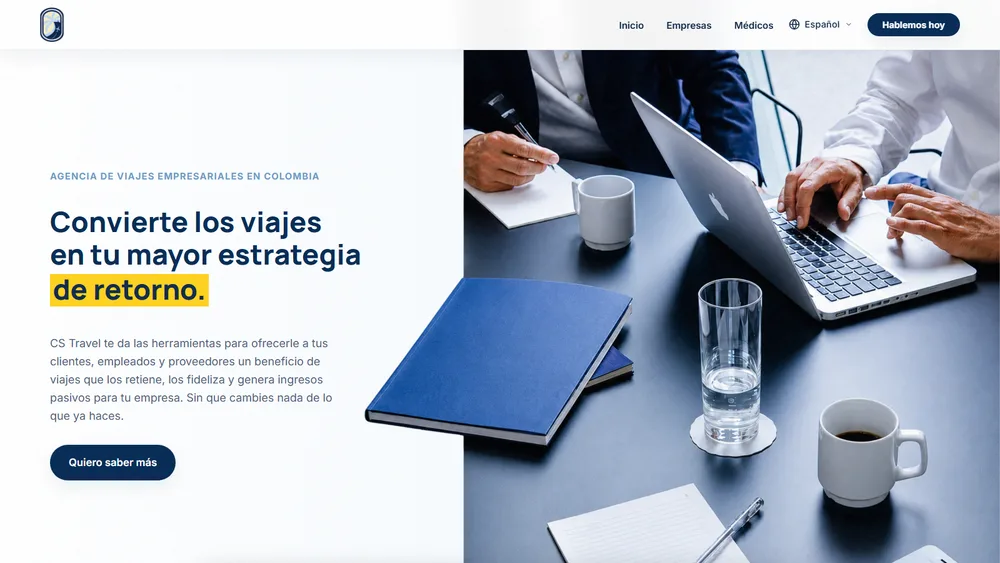 Página para empresas de CS Travel Group